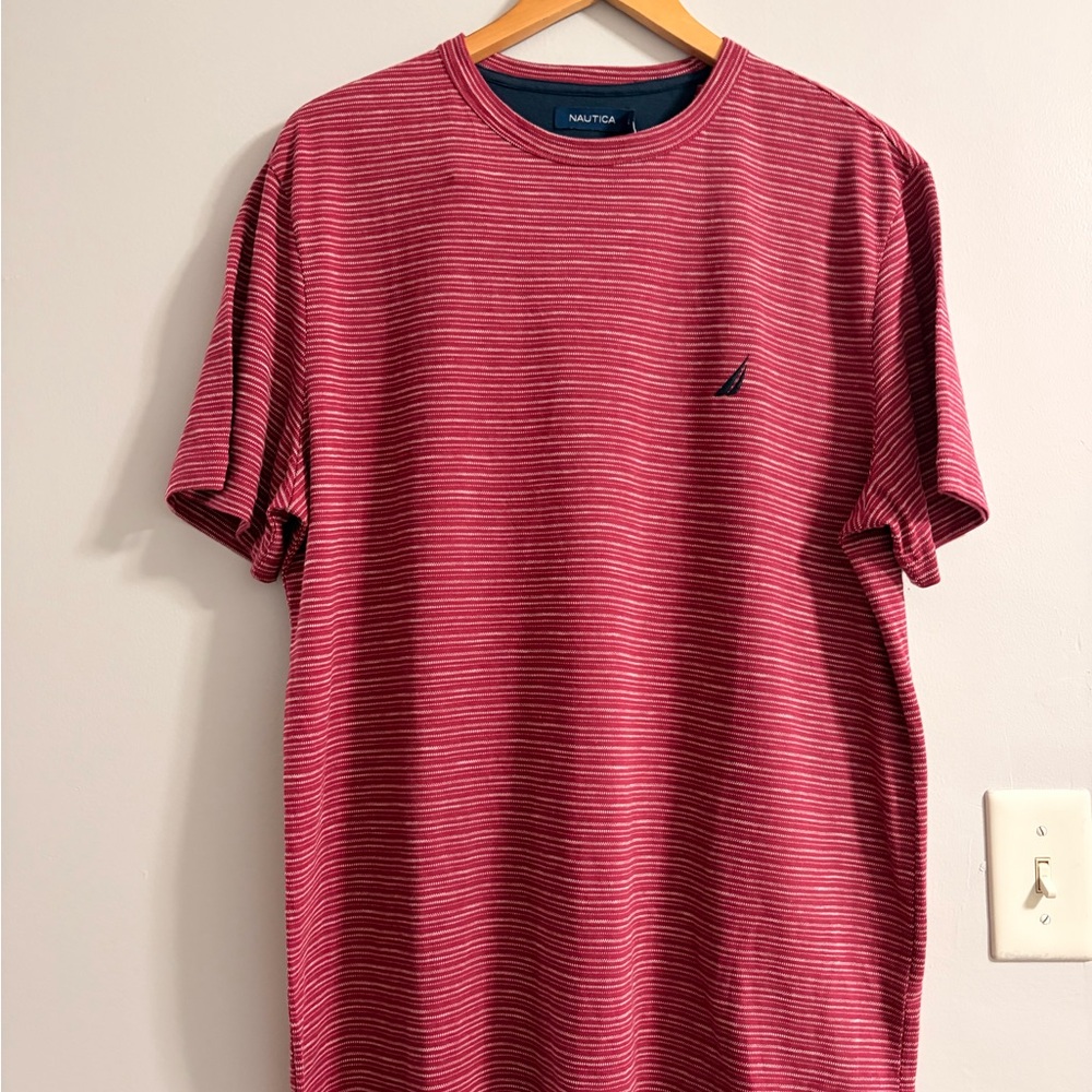 Nautica Men's Short Sleeve Red Tee
